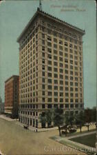 1913 Houston,TX Carter Building Texas Antique Postcard 1c stamp Vintage picture