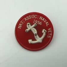 1956 Nat Assoc Naval Vets Mooring Member Pin Badge Vintage US Navy USN   N9  picture