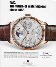 2010 IWC International Watch Co Perpetual Calendar Moon Vintage Print Ad x picture