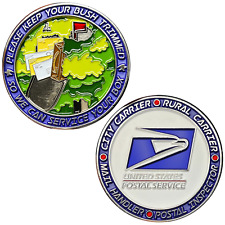 BL2-008B Trim Your Bush Challenge Coin US Postal Carrier Mail Handler Inspector picture