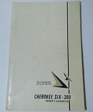 Vintage Piper Cherokee Six - 300, PA 32-300, Owners Handbook  1966 EUC picture