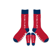 NEW Delta Airlines Custom Fly Delta Jets Socks - DSDMP824 picture
