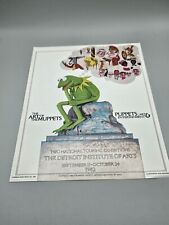 Original 1982 Muppets  The Art Of Muppets  Detroit Touring Mini Poster Very RARE picture