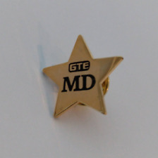 GTE MD Gold Tone Star Lapel Pin picture