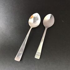 Air India Airlines Lot Of Two Spoons - Inflight Silverware Stainless Cutlery picture
