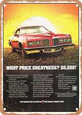 METAL SIGN - 1977 Pontiac Grand Prix Vintage Ad picture