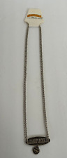 Vintage Lowrider Magazine Oval Necklace SIlver Chiacno picture