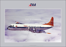 TAA Lockheed L.188 Electra A1 Art Print – TAA logo Aerial – 84 x 59 cm Poster picture
