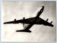 Airplane Lufthansa Issue Boeing 707 Intercontinental Jet Midair B&W Photo C6 picture