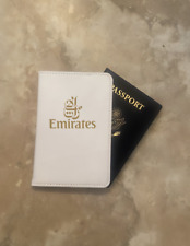 Emirates Airlines Gold Logo Passport Wallet UAE Tourist Card Document Holders picture