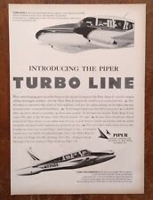1966 Piper Turbo Aztec Commanche C Twin Engine Airplane Photo Vintage Print Ad picture