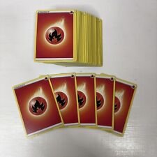 Pokemon Fire Energy x100 Card Bundle 2020 Trading Cards Board game SW&SH Mint picture