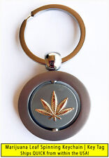 (20) Marijuanna Pot Leaf  Spinning Key Chains Key Tags   picture