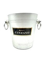 Vintage Cinzano Ice Buckets Aluminium H 7 7/8in Diam picture