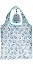 Licensed Pusheen Foldable Reusable Shopping Bag and Case Blue NEW picture