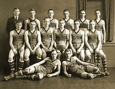 1920 Kansas University Basketball Team Vintage Old Photo 8.5