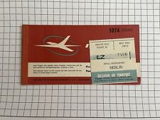 Vintage Interflug Airline Ticket East German DDR Berlin Sofia Bulgaria Budapest picture