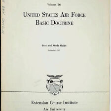 US Air Force Basic Doctrine Booklet Squadron Officer School Air University 1961 picture