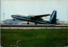 Fokker Friendship NLM Cityhopper Aircraft Vintage Postcard BS21 picture