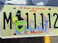 Custom Painted RAT FINK ST. MAARTEN License Plate 2019 Tag 50 Years of Carnival picture
