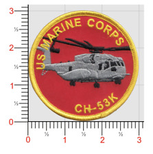 MARINE CORPS CH-53K KING STALLION SHOULDER EMBROIDERED HOOK & LOOP  PATCH picture