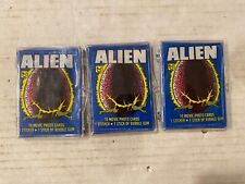 1979 3 Topps Alien Sealed Wax Packs, Each Encapsulated picture