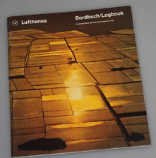 1976  booklet lufthansa frankfurt airport booklet  logbook bordbuch airline picture