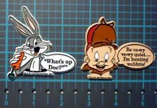 LOONEY TUNES RUBBER REFRIGERATOR MAGNETS BUGS BUNNY & ELMER FUDD 1992 & 93 picture