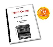 Smith Corona Sterling / Silent User Manual Typewriter Operating Instructions picture