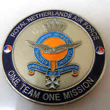 ROYAL NETHERLANDS AIR FORCE UNNQUAM SATIS CHALLENGE COIN picture