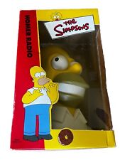 1999 The Simpsons Homer AM & FM Radio. Brand New In Box. Never Used picture