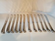Lot of 12 VOLLRATH Stainless Steel Blunt Hollow Pistol Dinner Knife Set picture