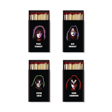 Kiss Band Match Boxes 4 Boxes Gift Set Souvenir Gift Collector Box Vintage Rock picture