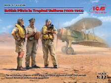 ICM 1/32 British Pilots in Tropical Uniform (1939-1943) (3 figures) picture