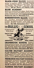 1938 National Geographic Boys' School Directory Vintage Print Ad picture