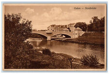 Guben Brandenburg Germany Postcard North Bridge c1910 Posted Antique picture