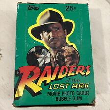 Raiders of the Lost Ark Topps Bubble Gum Movie Photo Cards Complete Unopened Box picture