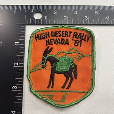 Vtg 1981 NEVADA HIGH DESERT RALLY Off Road Vehicle Patch 20E0 picture