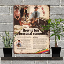 1979 APPLE How to buy a personal Computer Metal Sign Repro 9x12
