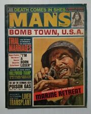 MAN'S MAGAZINE July 1964 Mens Pulp Fiction Magazine War Stories Bomb Town USA picture