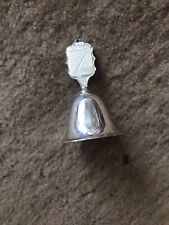 Vintage 1984 Hand Bell W. Germany Silver plated Telling Her Secret ARS Edition picture