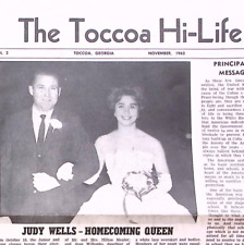 1962 GEORGIA TOCCOA HIGH SCHOOL NEWSPAPER HI-LIFE NOVEMBER 1962 VOL 2 NO 1 Z592 picture