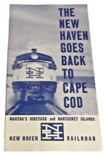 APRIL 1960 NEW HAVEN RAILROAD CAPE COD SERVICE PUBLIC TIMETABLE FORM 100 picture