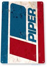 PIPER 11 X 8 TIN SIGN AVIATION AIRPLANE AIRCRAFT RETRO CUB MANUFACTURER picture