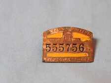 1928 New York Chauffeur License & 2 Hard Times tokens picture