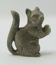 Vintage Pewter Miniature Figure Squirrel Animal Marked  Bea Line  picture