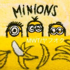 Handkerchief Embroidery Yellow Minion Ladies Men Kids Fashion Towel Mini Banana  picture