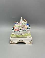 Vintage 1955 Dulevo USSR Miracle City Porcelain Hand Painted Jewelry Box Marked picture