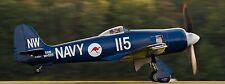 Hawker Sea Fury FB-10 Navy Naval Fighter Aircraft Desk Wood Model  picture