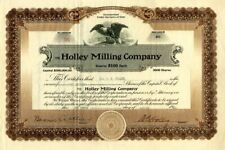 Holley Milling Co. - Stock Certificate - Mining Stocks picture
